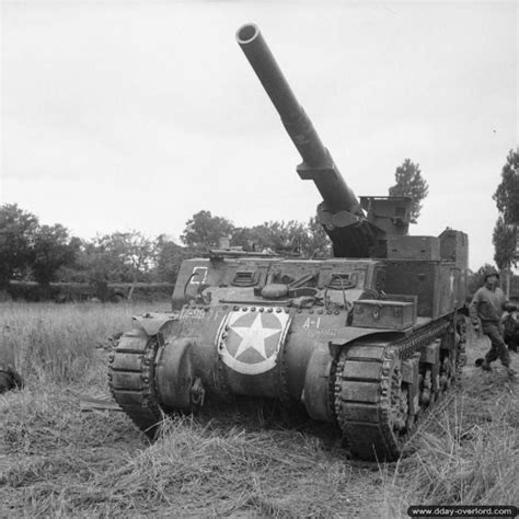 Self Propelled 155mm M12 Gmc From The Us 987th Field Artillery