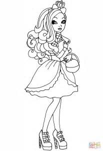 Print these awesome every after high coloring pages and imagine your happily ever after… because the end is just the beginning. Ever After High Apple coloring page | Free Printable ...