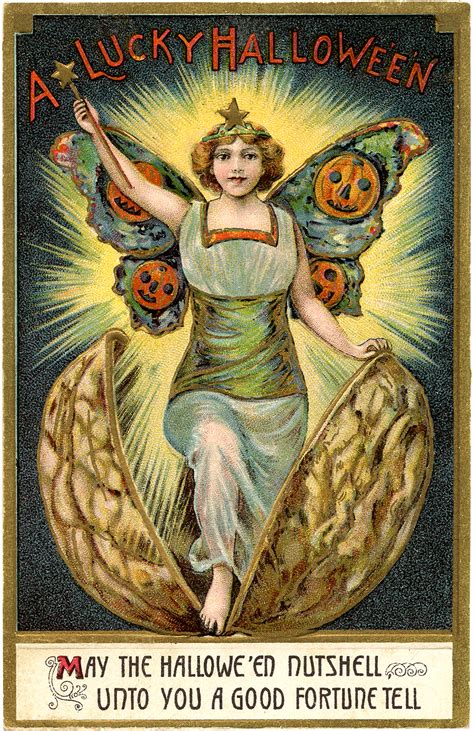 Amazing Vintage Halloween Fairy Image The Graphics Fairy