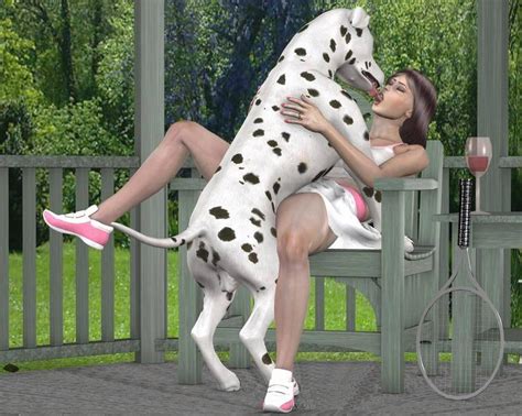 Rule 34 3d Canine Dalmatian Duo Female Feral French Kiss Human