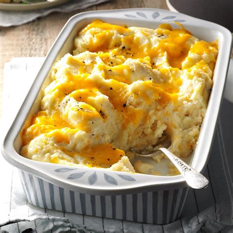 Cheesy Mashed Potatoes Recipe How To Make It Taste Of Home