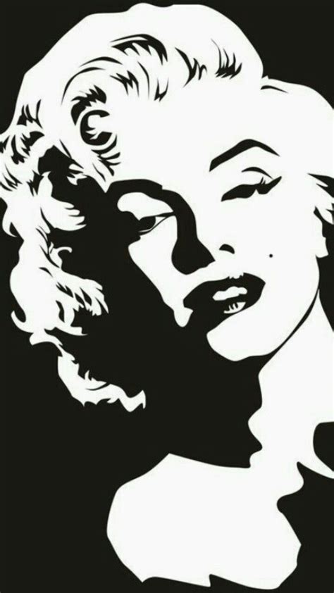 Marilyn Monroe Stencil Vector Free Vector Cdr Download Artofit