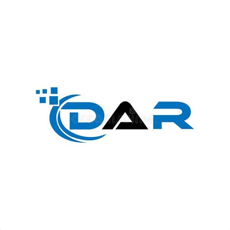 Dar Letter Logo Design On White Background Dar Creative Initials