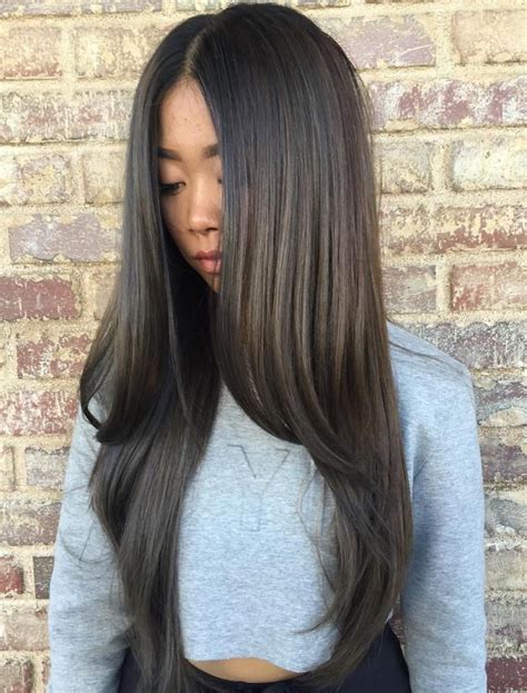 Waist Length Long Straight Black Hair With Layers Best Hairstyle Of