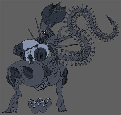 Rule 34 Alien Big Ass Egg Egg Laying Female Xenomorph Gaping Nipples