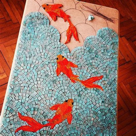 Image Result For Koi Fish Mosaics Mosaic Artwork Mosaic Art Mosaic