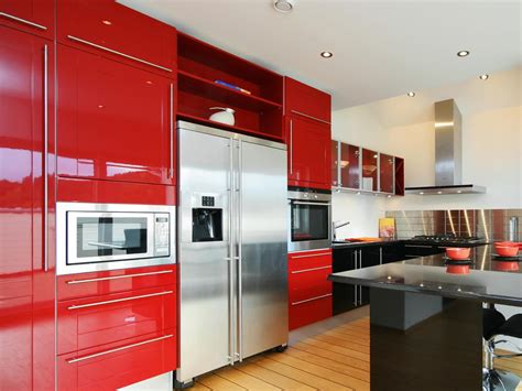Red Kitchen Cabinets Pictures Ideas And Tips From Hgtv Hgtv