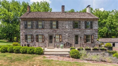 This Antique Stone Home In Bucks County Pennsylvania Enchants From The
