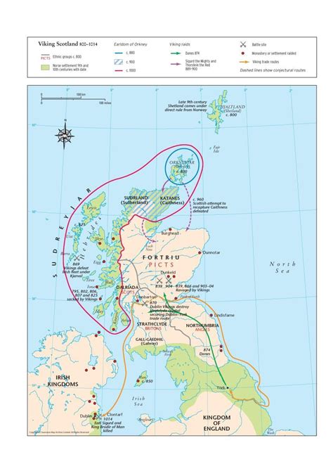 Map Of Viking Scotland 800 1014 Scottish Maps And Resources