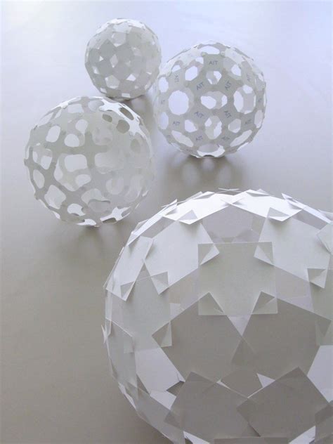Square Unit Spheres Paper Sculpture Origami Paper Art Paper Crafts