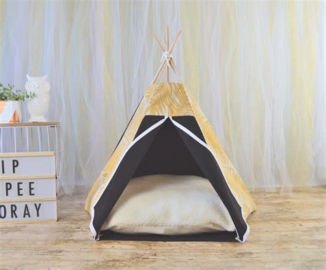 Cat Teepee Shaped Cat House Or Dog Teepee Cat Bed With Cat Etsy