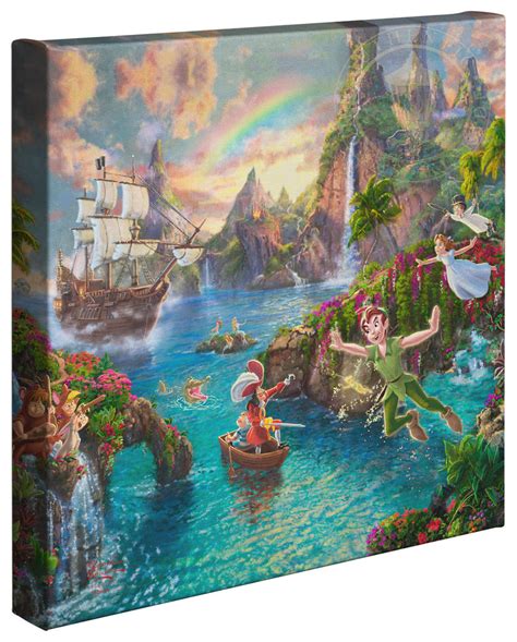 Disney Peter Pans Neverland By Thomas Kinkade Studios Art Center