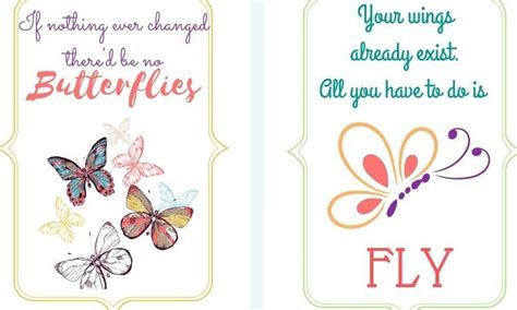 Free Printable Butterfly Quotes Butterfly Printable
