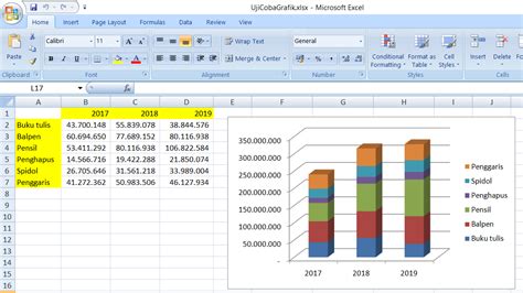 Cara Membuat Grafik Pie Di Microsoft Excel 2007 Warga Co Id