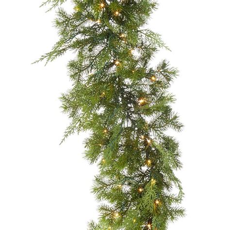 9 Snake Light Mixed Greenery Garland G3952039 Lehi Utah Florist