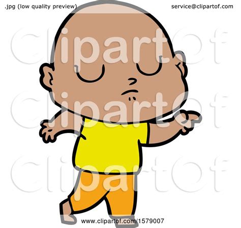 Cartoon Bald Man By Lineartestpilot 1579007