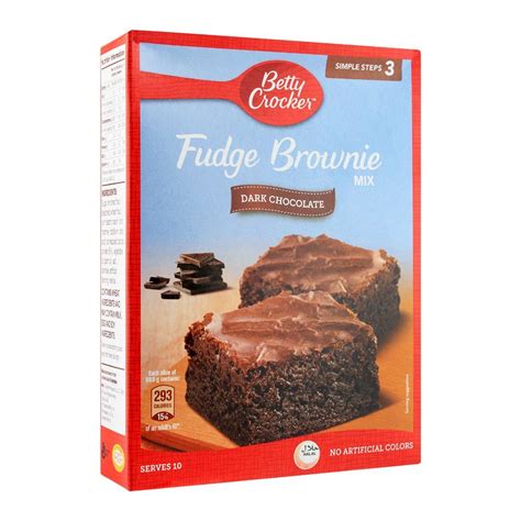 Buy Betty Crocker Fudge Brownie Mix Dark Chocolate 500g Online At