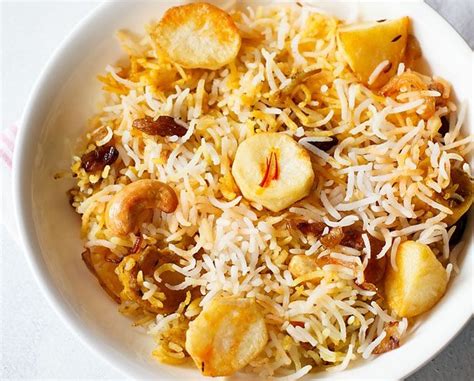 Aloo Biryani Potato Dum Biryani Dassanas Veg Recipes