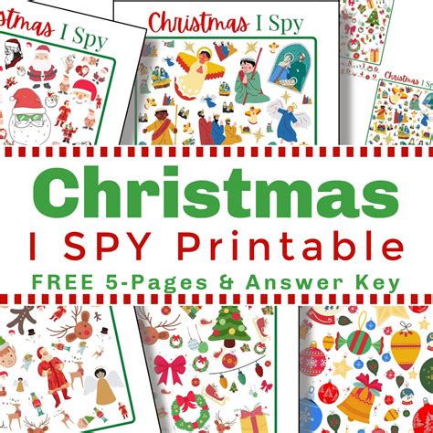 Free I Spy Christmas Printable Organized 31