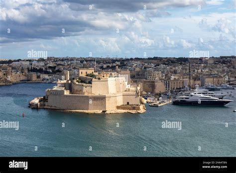 Fort St Angelo A Bastioned Fort In Birgu Malta Europe A Historic