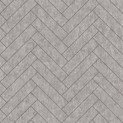8833 Raw Tiles Light Grey Herringbone Concrete Wallpaper By Engblad
