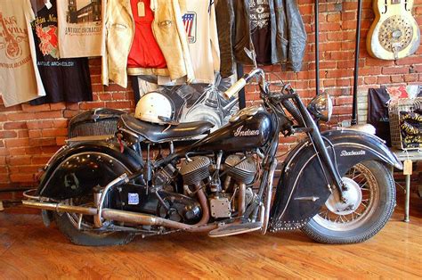 Indian Motorcycle At Antique Archaeology Photograph By