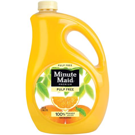 Minute Maid Orange Juice Pulp Free 128 Fl Oz