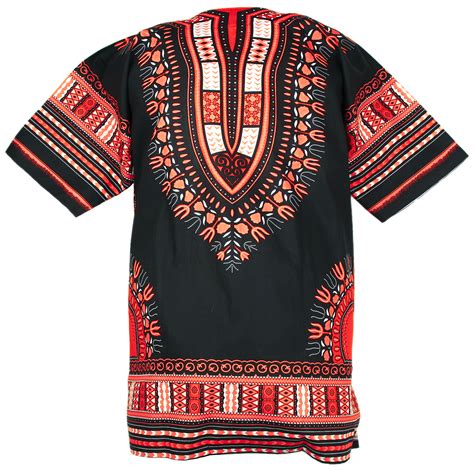 Black And Orange African Dashiki Shirt Dashiki Shirt African