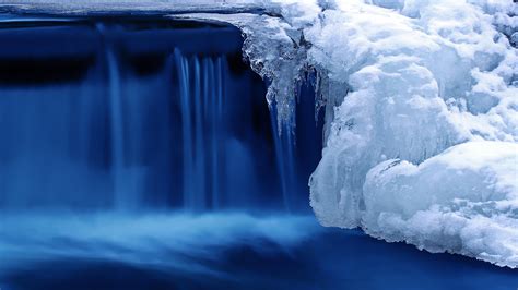 Ice Waterfall Winter Wallpaper