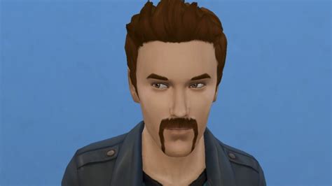 Motorbiker Beard Mustache And Muttonchops By Necrodog Sims 4 Hair