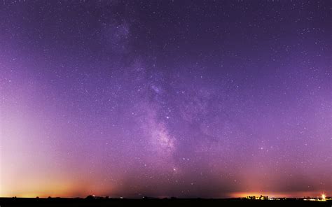1920x1200 Milky Way Galaxy Purple Night Sky 1200p Wallpaper Hd Nature