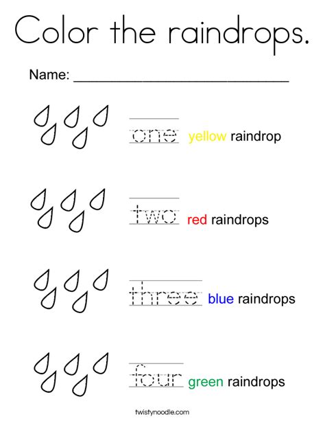 You can use our amazing online tool to color and edit the following weather coloring pages for kids. Color the raindrops Coloring Page - Twisty Noodle