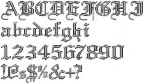 16 Gothic Calligraphy Numbers Font Images Gothic Tattoo Number Fonts