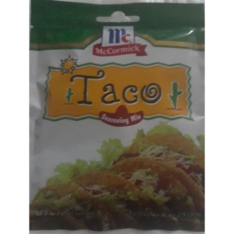 Mccormick Taco Seasoning Mix 40g Shopee Philippines