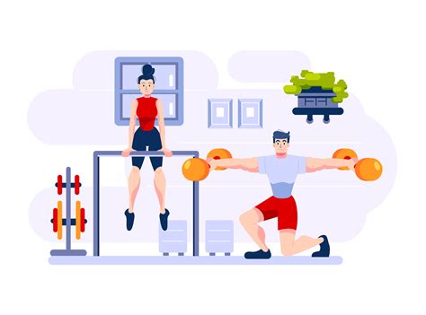Fitness And Workout Illustration Concept By Hoangpts On Dribbble