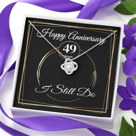 49 Year Wedding Anniversary Jewelry T For Wife Dainty Love Etsy Uk