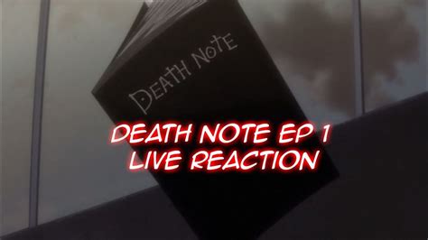Death Note Ep 1 Live Reaction Youtube