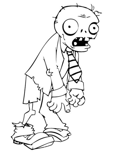 Print army plant plants vs zombies coloring pages things to draw. Plants Vs Zombies Zombie Looking For Brain Coloring Page : Kids Play Color in 2020 | Halloween ...
