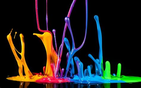 Colorful Paint Spray Liquid Splash Creative Hd Wallpapers Creative