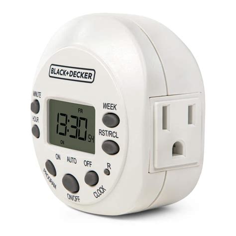 Blackdecker Light Timers Programmable Indoor 1 Pack Grounded