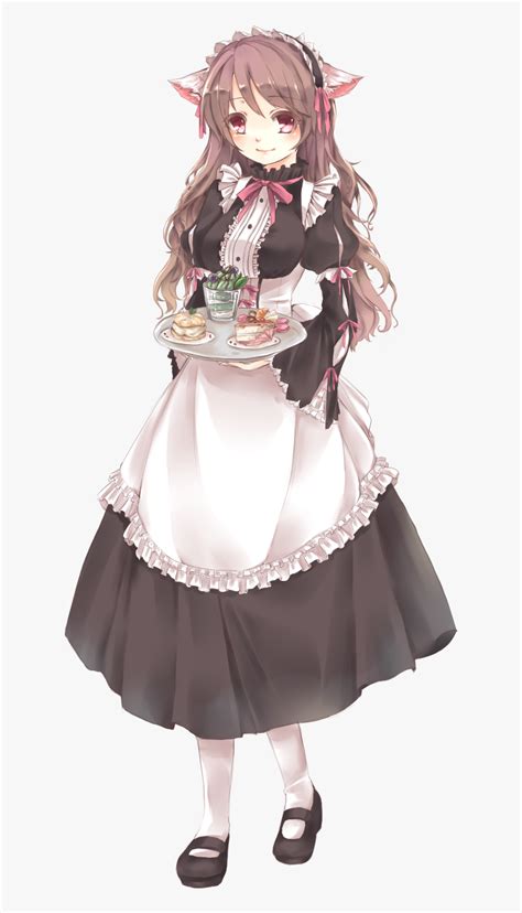 Transparent Victorian Woman Png Anime Girl Maid Png Png Download