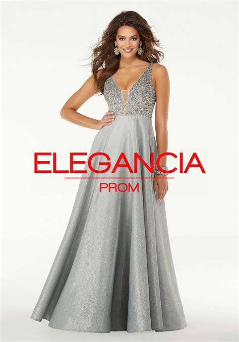 Ombré Shimmer A-Line Prom Dresses | Elegancia Formal Wear