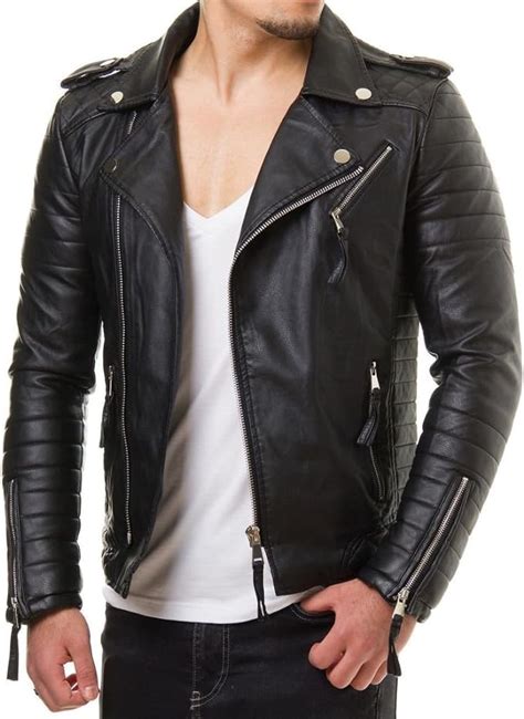 Bk Mens Genuine Lambskin Leather Motorcycle Biker Jacket Xx Large