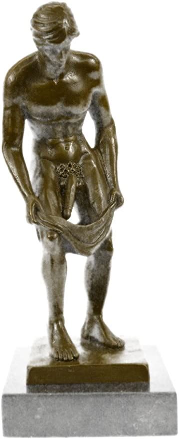 Handmade European Bronze Sculpture Collector Edition Nude Male Men Gay Male Art