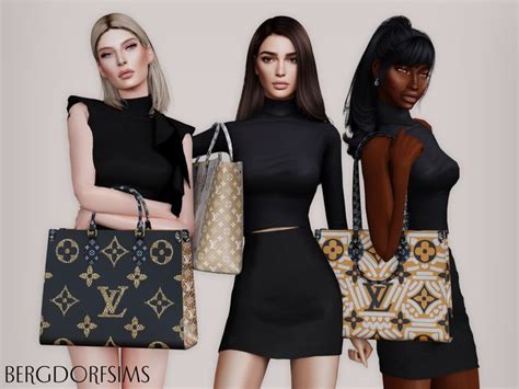 Louis Vuitton Soufflot Bag The Sims 4 In 2021 Sims 4 Sims 4 Cc Finds