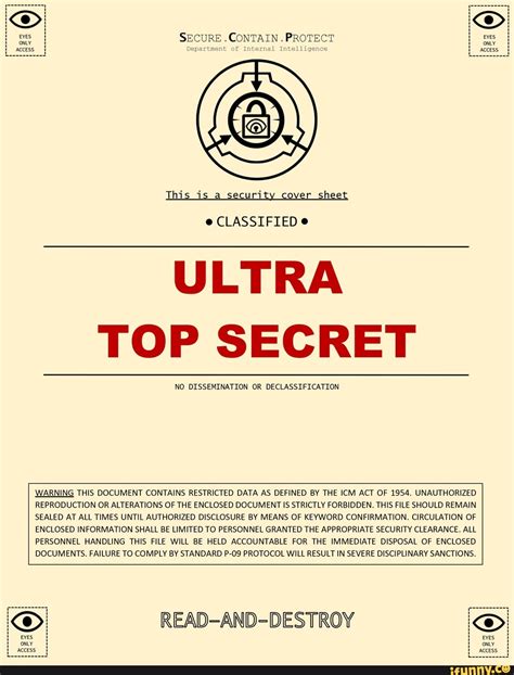 Printable Top Secret Cover Sheet