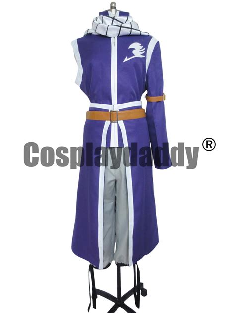 Fairy Tail Cosplay Natsu Dragneel Costume Etherious Purple Uniform From