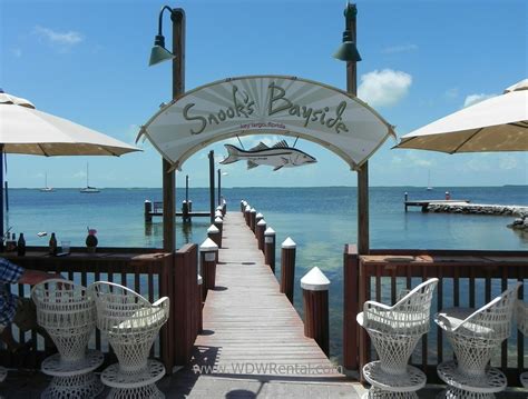 Snooks Bayside Restaurant And Tiki Bar Key Largo Florida View Of
