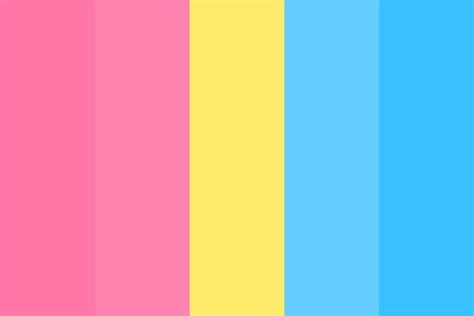 Pansexual Pride Color Palette