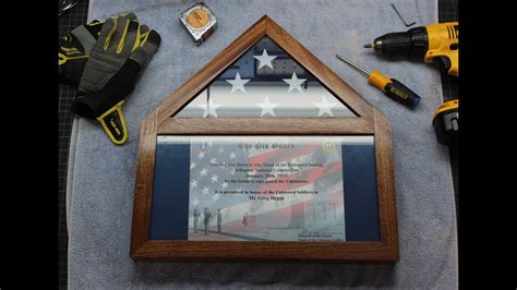 The bottom shadow box has space for a certificate and insignia. Build Your Own Flag Display Case With Certificate (Ensign ...